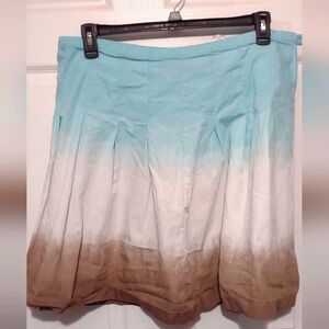 Daisy Fuentes Ombre Pleated Skirt